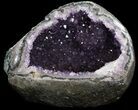 Amethyst Crystal Geode with Calcite Crystal #37727-1